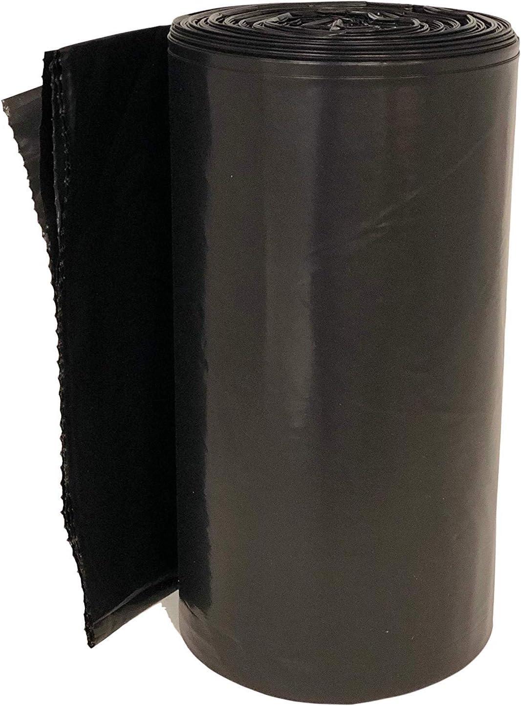 imageReli Contractor Garbage Bags 55 Gallon 20 Trash Bags Heavy Duty Black Contractor