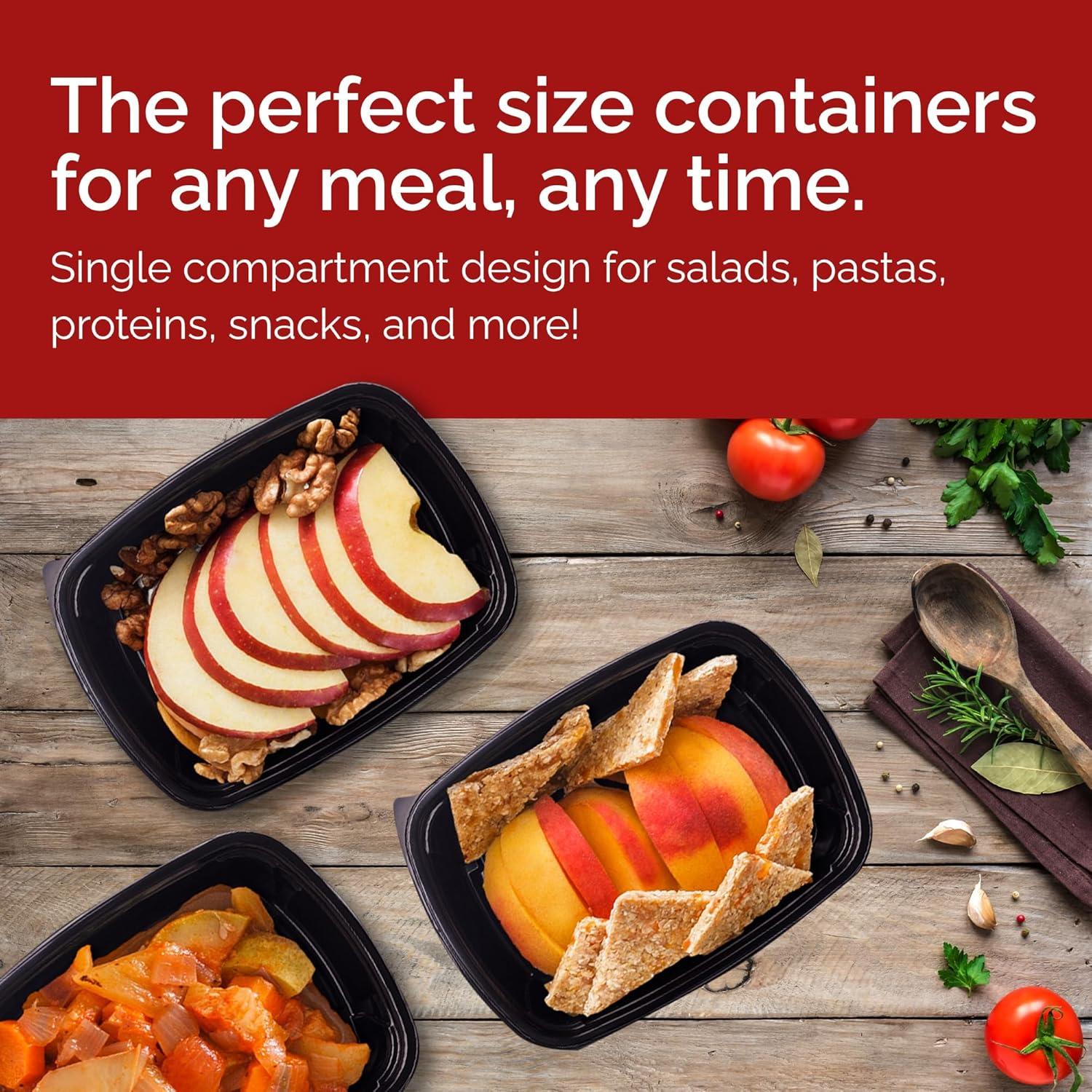 imageReli Meal Prep Containers 50 Pack 32 oz 1 Compartment Food Containers with Lids Microwavable Freezer Dishwasher Safe Bento Box32oz