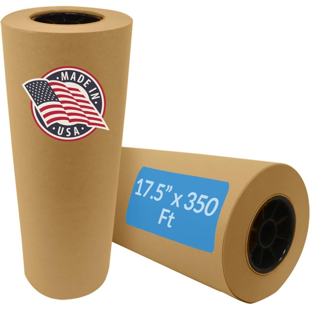 imageReli Kraft Paper Roll 175 x 350 Feet Jumbo Roll Made in USA Brown Craft amp Wrapping Paper Plain Kraft Packing for Shipping Moving ArtsCrafts Table Cover Bulk1 Count Pack of 1
