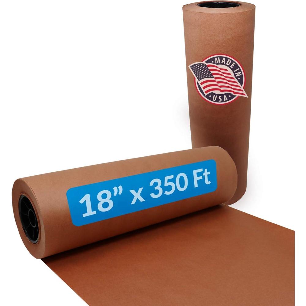 imageReli Made in USA Bulk Value 18 in x 350 ft 4200 in Pink Butcher Paper Roll Food Grade Peach Kraft Paper for BBQ Butcher Wrap for Smoking Meat Unwaxed Meat Wrapping and Smoking Pink18 x 350 Ft Butcher Paper Pink