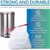 6-10 Gallon Trash Bags Drawstring | 250 Count | 22″x23″ | 6, 8, 10 Gallon Drawstring Garbage Bags | White Trash Can Liners | Small – Medium