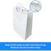 Reli. 110 Pack | 10”x5”x13” | White Paper Bags w/Handles | Ideal for Gifts, Shopping Bags, Retail/Merchandise, Grocery, To Go/Take Out with Flat Handles