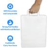 Reli. 110 Pack | 10”x5”x13” | White Paper Bags w/Handles | Ideal for Gifts, Shopping Bags, Retail/Merchandise, Grocery, To Go/Take Out with Flat Handles
