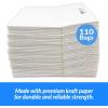 Reli. 110 Pack | 10”x5”x13” | White Paper Bags w/Handles | Ideal for Gifts, Shopping Bags, Retail/Merchandise, Grocery, To Go/Take Out with Flat Handles