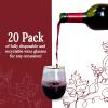 Reli. 12oz. Disposable Wine Glasses Gold-Rim (20 Pack) Stemless Crystal Clear | Reusable & Recyclable BPA-Free Food-Grade Plastic | Shatterproof Party Cups for Juices, Cocktails, Whiskey Any Occasion