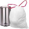 Reli. 2-4 Gallon Trash Bags Drawstring | 250 Count | 18″x 20″ | Small Garbage Bags 4 Gallon – Drawstring Handles | White Trash Can Liners 2 Gal – 3Gal – 4Gal | Small Bin Liners, Office(250 Count (Pack of 1))