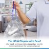 Reli. 30 Gallon Trash Bags Drawstring (100 Count), Clear | Strong, Large Garbage Bags 30 Gallon | Unscented, Drawstrings | Recycling Can Liners