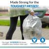 Reli. 30 Gallon Trash Bags Drawstring (50 Count), Clear | Strong, Large Garbage Bags 30 Gallon | Unscented, Drawstrings | Recycling Can Liners