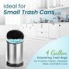 Reli. 4 Gallon Trash Bags Drawstring (100 Count) | Fresh Scented Small Trash Bags for Bathroom Can | 2 Gal – 3 Gallon – 4 Gal Small Trashcan Liners (Blue)