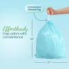 Reli. 4 Gallon Trash Bags Drawstring (100 Count) | Fresh Scented Small Trash Bags for Bathroom Can | 2 Gal – 3 Gallon – 4 Gal Small Trashcan Liners (Blue)
