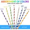 Reli. 400 Pack Paper Straws (Assorted Colors) | Paper Straws for Drinking – Disposable, Biodegradable/Eco-Friendly | Rainbow, Multi-Color | Use for Crafts, Party Decoration, Restaurants