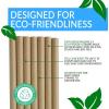 Reli. 400 Pack Paper Straws (Kraft Brown) | Paper Straws for Drinking – Disposable, Biodegradable/Eco-Friendly | Use for Crafts, Party Decoration Supplies, Restaurants, Juice (Brown)