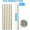 Reli. 400 Pack Paper Straws (Kraft Brown) | Paper Straws for Drinking – Disposable, Biodegradable/Eco-Friendly | Use for Crafts, Party Decoration Supplies, Restaurants, Juice (Brown)