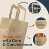 Reli. 8×4.5×10.25 in. Brown Paper Bags with Handles | 55 Pack | Kraft Brown Paper Bags with Flat Handles | Ideal for Gifts, Retail, Shopping, Merchandise, Crafts