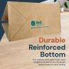 Reli. 8×4.5×10.25 in. Brown Paper Bags with Handles | 55 Pack | Kraft Brown Paper Bags with Flat Handles | Ideal for Gifts, Retail, Shopping, Merchandise, Crafts