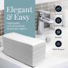 Reli. Bathroom Napkins Guest Disposable (60 Pack) Linen-Feel Guest Towels 12″ x 15.75″ | Cloth-Like Restroom Napkins | Paper Hand Towels for Bathroom, Kitchen, Dinner | White, Soft Absorbent
