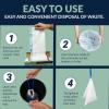 Reli. Bedside Commode Liners | Pack of 110 | Universal Fit | Commode Liners Disposable | Portable Toilet Bags