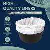 Reli. Bedside Commode Liners | Pack of 110 | Universal Fit | Commode Liners Disposable | Portable Toilet Bags