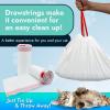 Reli. Cat Litter Box Liners (18 Count), Jumbo | Drawstring Litter Box Liner | Heavy Duty for Cat Pan, Pet Waste | Kitty Poop Bags, Drawstring Handles (White)