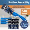 Reli. Lint Rollers for Pet Hair Extra Sticky, 540 Sheets Total | Dog & Cat Hair Remover | 6 Rolls + 3 Reusable Handles, 90 Sheets Per Roll | Lint Remover for Clothes, Couch | Easy Peel