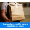 Reli. Paper Grocery Bags (125 Pcs Bulk) (12x7x17) 70 Lbs Basis, Extra Heavy Duty | Brown Paper Bag, Large Grocery Kraft Sacks -Takeout, Restaurant, Retail, Shopping(12x7x17 | 125 Pack)