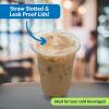 Reli. Plastic Cups with Lids 16 oz | 150 Sets | Clear Plastic Cups with Lids | To Go, Leak Proof | Use for Smoothies, Iced Coffee(150)