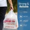 Reli. Plastic Thank You Bags (11.5 x 6.5 x 21) | Strong Handles | 75,600 Total | 1050 Bags/Case, 72 Cases/Pallet | White