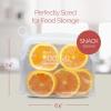 Reli. Reusable Silicone Bags (2 Pack) | Snack (500 ml), Clear | Silicone Bags for Food Storage | Small Reusable Food Storage for Meal Prep, Lunch Boxes | Leak-Proof, Dishwasher/Freezer Safe