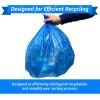 Reli. SuperValue 13 Gallon Recycling Bags | 500 count Bulk | Tall Kitchen | Blue Trash Bags