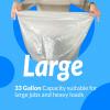 Reli. SuperValue 33 Gallon Trash Bags | 125 Count | Made in USA | Heavy Duty | Clear Multi-Use Garbage Bags