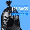 Reli. SuperValue 40-45 Gallon Trash Bags | 125 Count | Made in USA | Heavy Duty | Black Multi-Use Garbage Bags(1 Count (Pack of 125))