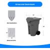 Reli. SuperValue 65 Gallon Trash Bags | 120 Count | Made in USA | Heavy Duty | Bulk | Clear Multi-Use Garbage Bags