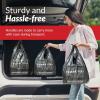 Reli. Thank You Plastic Bags | 300 Pack | (11.5″ x 6.5″ x 21″), Black | Plastic Bags with Handles | Ideal for Grocery, Shopping, Food Take Out, Restaurants, Small Business