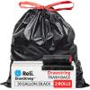 Reli. 30 Gallon Trash Bags Drawstring | 150 Count | Black | 30 Gallon Garbage Bags Heavy Duty | Large 30 Gal