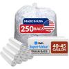 Reli. 40 to 45 Gallon Trash Bags Heavy Duty | 250 Trash Bags | Super Sizeable, Clear, Garbage for Serious Cleanup