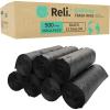 Reli. EcoStrong 13 Gallon Trash Bags | 500 Count Bulk | Black | Eco-Friendly | Made from Recycled Material(1 Count (Pack of 500))
