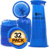 Reli. Vomit Bags Disposable (32 Pack) Disposable Barf Bags, 1000ml | Throw Up, Emesis, Nausea, Motion Sickness | Use for Car, Adults, Kids, Travel Friendly (Blue)
