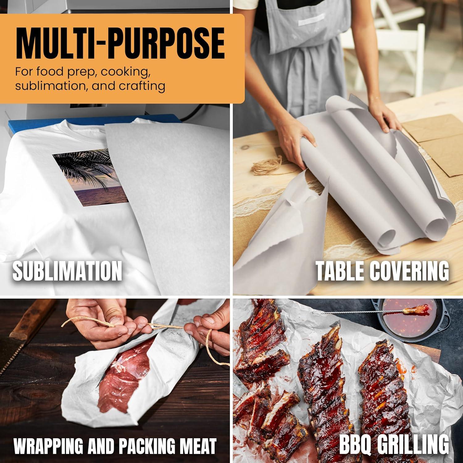 imageReli Butcher Paper Roll 18 Inch x 350 4200 Butcher Paper Roll Made in USA For Smoker Sublimation White FoodGrade Unwaxed