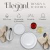 Reli. 120 Pcs Plastic Plates Disposable Combo | White, Silver Rim | 10.25″ Dinner Size (60 Pcs) & 7.5″ Dessert Size (60 Pcs) Heavy Duty Fancy Plates for Party, Wedding | Hard Plastic(10.25″ & 7.5″)