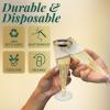 Reli. Champagne Flutes Plastic | 25 Pack | 4.5 oz – Gold Rim & Glitter | Premium Plastic Champagne Flutes | Party-Perfect for Celebrations