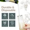 Reli. Champagne Flutes Plastic | 25 Pack | 9 oz – Gold Rim Clear | Stemless Premium Plastic Champagne Flutes | Party-Perfect for Celebrations(25)