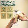 Reli. Champagne Flutes Plastic | 55 Pack | 4.5 oz – Gold Rim Clear | Premium Plastic Champagne Flutes | Party-Perfect for Celebrations