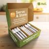 Reli. Compostable Utensils Set (180 Pack) | (60 Ea.) Knives, Forks, Spoons Disposable Utensils Heavy Duty | Compostable Cutlery Set for Party, Events | BPA Free, Cornstarch,Composting Flatware (White)
