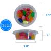 Reli. Condiment Cups with Lids, 1.5 oz (250 Sets) Jello Shot Cups/Plastic Disposable Portion Cups (1oz – 1.5oz Capacity) Portion/Souffle 1 oz for Condiment Sauce