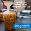 Reli. Plastic Cups with Lids 20 oz | 150 Sets | Clear Plastic Cups with Lids | To Go, Leak Proof | Use for Smoothies, Iced Coffee(150)