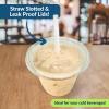 Reli. Plastic Cups with Lids 9 oz (200 Sets) | Clear Plastic Cups with Lids | 9 oz Disposable PET Bulk | PET Container Clear with Flat Tops for Party, Desserts, Coffee, To Go Drinks(9 oz)
