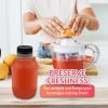 Reli. Plastic Juice Bottles [15 Pack] [12 oz] Round Plastic Juice Bottles with Caps & Sticker Labels | Clear, Empty for Juicing 12oz | Disposable, Reusable Containers for Juicing, Smoothies