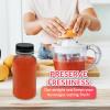 Reli. Plastic Juice Bottles [42 Pack Bulk] [8 oz] Round Plastic Juice Bottles with Caps & Sticker Labels | Clear, Empty for Juicing 8oz | Disposable, Reusable Containers for Juicing, Smoothies