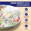 Reli. Plastic Wrap for Food (12″ x 800 SQ. FT.) Cling Wrap with Slide Cutter | Clear, Kitchen Use Plastic Cling Film for Food Service | Microwave Safe