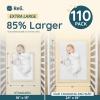 Reli. Premium XL Disposable Baby Changing Pad Liners | XL 24″ x 18″ | 110 Pack | Super Absorbent, Soft, Waterproof, Quick Dry | Carry on The Go for Quick Diaper Changes (White)